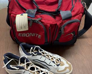Bowling Ball Bag and Shoes