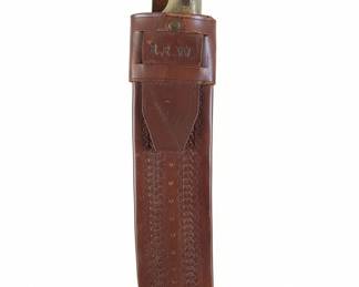 Vintage Machete with Decorative Sheath