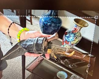 Antique Dagger with Leather Sheath