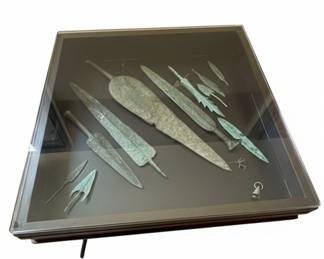 Collection of Ancient Bronze Weapons and Daggers