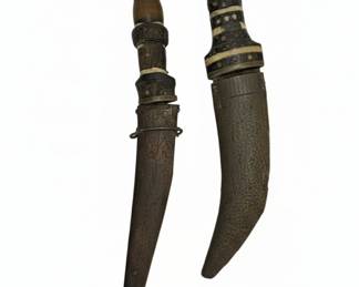 Collection of Ancient Bronze Weapons and Daggers