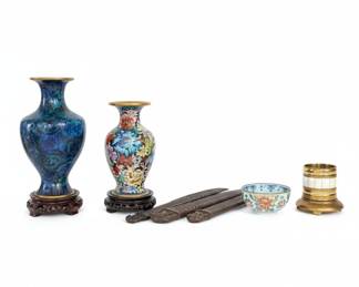 Decorative Glass Panel and Stone Sphere