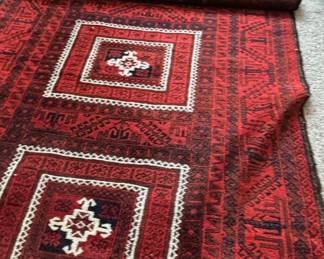 Red Baluchi Tribal Rug Runner