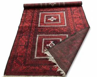 Red Baluchi Tribal Rug Runner