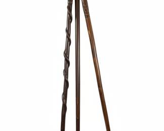 Twisted Hardwood Walking Cane (Set of 2)
