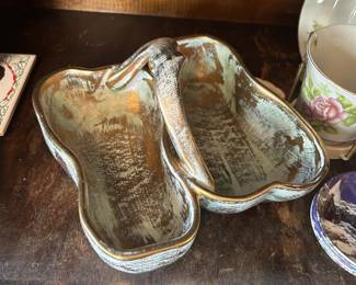 Stangl Pottery Hand Painted 22k Gold