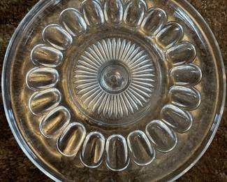Vintage Glass Cake Plate