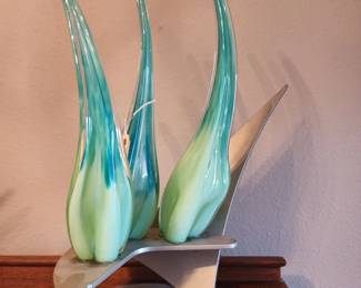 Karg Glass on metal stand