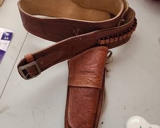 Leather cowboy holster