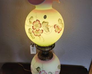 Fenton lamp with original stickers