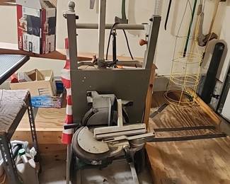 Ridgid mider saw and utility vehicle