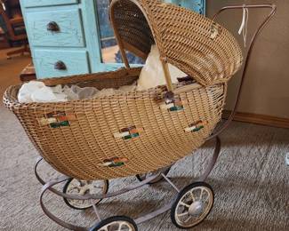 Antique doll carriage
