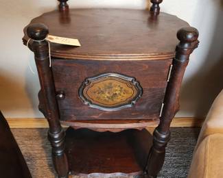 1940's Telephone table with floral motif