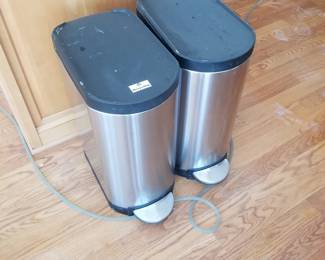 SimpleHuman trash cans