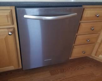KitchenAid dishwasher with stainless steel interior