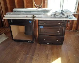 Base cabinets; blinds