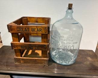 Great Bear Embossed Water Jug & Advertising Crate