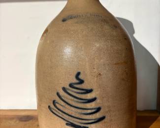 White's of Utica - Cobalt Blue Painted Jug