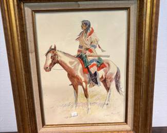 Framed Remington Print