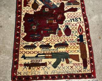 Afghan War Rug - c.a. 1989
