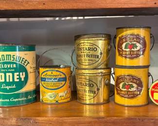 Lot of Advertising Tins