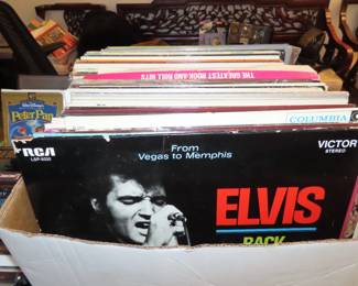 Box of LPs.