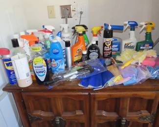 Cleaning supplies.