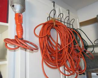 Extension cords.