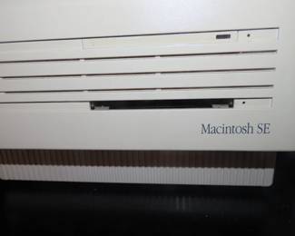 Vintage 1980 Apple Mac computer with keyboard and mouse. 50 years old this year