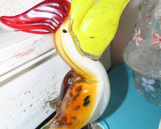 Murano tropical bird.