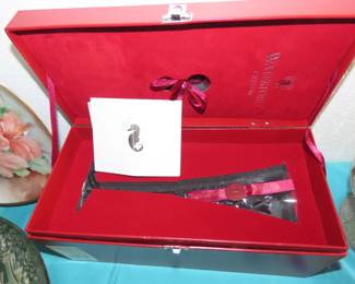 Waterford boxed champagne flute.