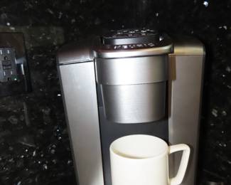 Kuerig coffee machine.