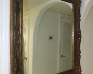 Large hall mirror.