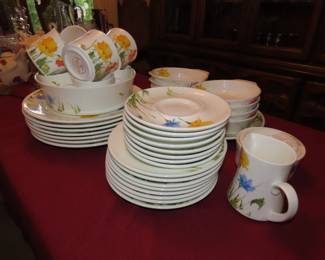 Mikasa everyday dish set.