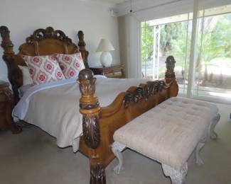 Queen size headboard/footboard and rails.