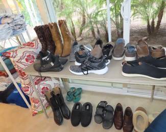 Mens shoes and boots.