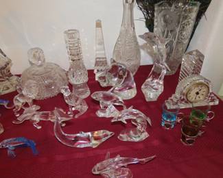 Lead crystal , Baccarat, Waterford, Swarovski, Mikasa, American Brilliance.