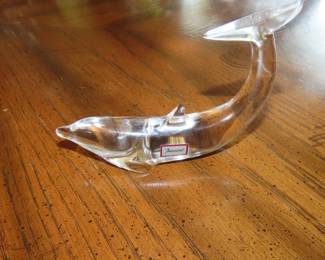 Baccarat crystal dolphin.