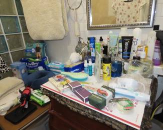 Personal hygiene items.