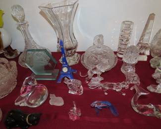 Lead crystal , Baccarat, Waterford, Swarovski, Mikasa, American Brilliance.