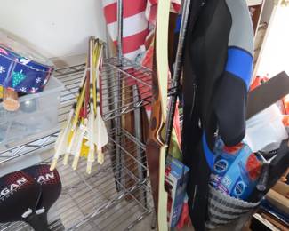 Archery Bow and arrows, spring suit and booties.
