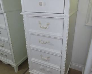 Tall five drawer chest.