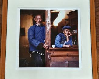 Framed Asian Portrait Photograph Signed & Numbered 84/250 24" x 24"