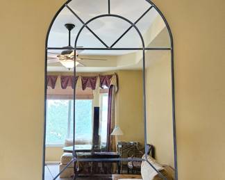Crafters Guild Colonial Arch Wall Mirror 33" x 52" Leaded Style Heavy