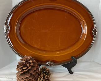 Karidesign Certified International Ceramic Serving Platter - 18.5x14.5 inches