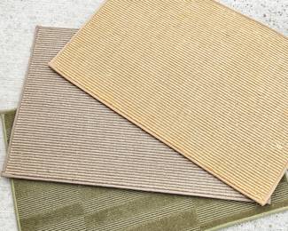 Lot of Stark Designer Carpet Sample Rugs Bound Edge Jute 27x18