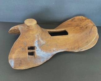 Vintage Hand-Carved Wooden Saddle Tree