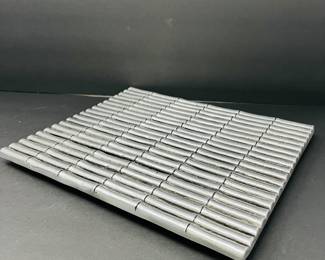 Vintage Bruce Fox Bamboo Design Tray - Wilton Pewter