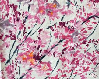 - Designers Guild Shanghai Garden 'Plum Blossom' Canvas Fabric Panel