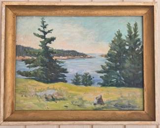 Original acrylic painting framed, Madeleine Jealous, artist